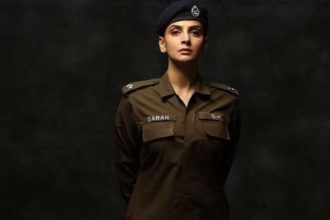 Saba Qamar police uniform