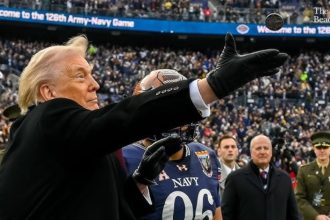Trump Army-Navy coin toss