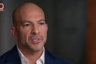 “60 Minutes” interview screenshot of Peter Attia speaking on camera.