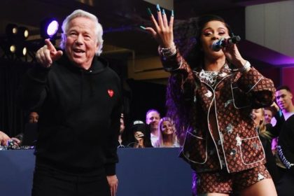 Robert Kraft Cardi B Patriots