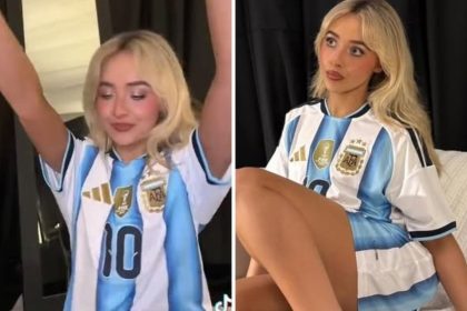 Sabrina Carpenter Messi shirt Argentina