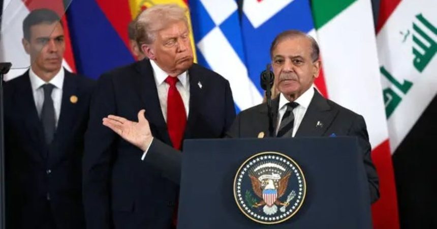 U.S. President Donald Trump ,and Prime Minister Shehbaz Sharif