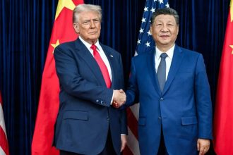 U.S. President Donald Trump and Chinese President Xi Jinping t