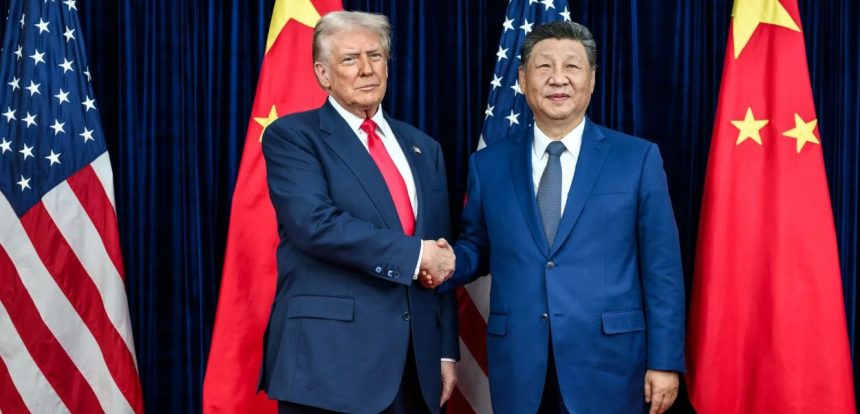 U.S. President Donald Trump and Chinese President Xi Jinping t