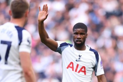 Kevin Dansoafter Tottenham's draw with Brighton on April 18, 2026.