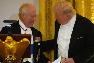 King Charles and Donald Trump