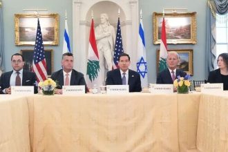 Israel and Lebanon talks in Washington on April 14, 2026 hosted by the U.S. Secretary of State Marco Rubio
