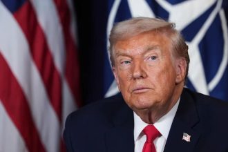 President Donald Trump during a meeting with NATO Secretary General Mark Rutte at the World Economic Forum in Davos, Switzerland, onJan. 21, 2026