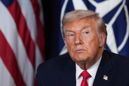 President Donald Trump during a meeting with NATO Secretary General Mark Rutte at the World Economic Forum in Davos, Switzerland, onJan. 21, 2026