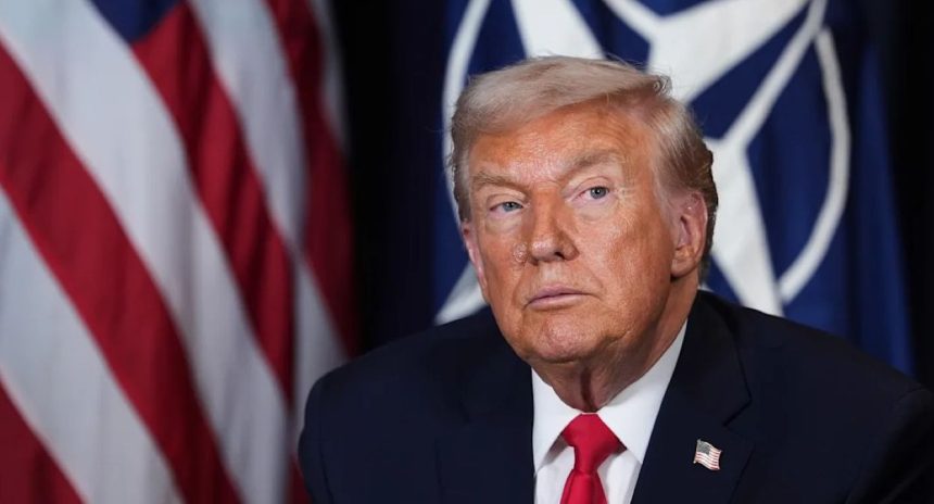 President Donald Trump during a meeting with NATO Secretary General Mark Rutte at the World Economic Forum in Davos, Switzerland, onJan. 21, 2026