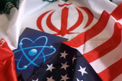 Digital illustration of a glowing central sphere surrounded by colorful orbit-like rings in a futuristic dark setting.