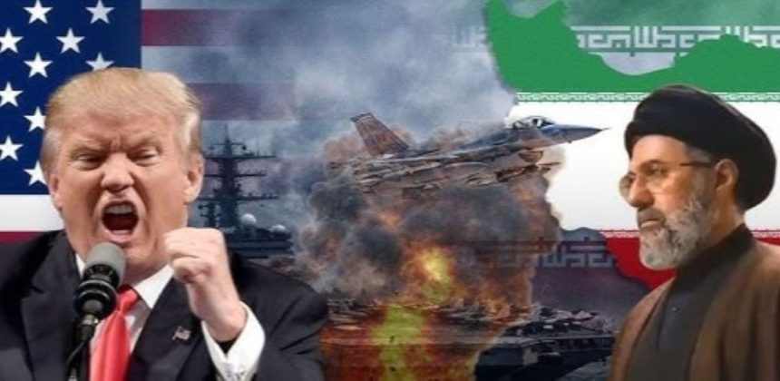 Composite image showing US President Donald Trump and Iranian supreme leader Mojtaba Khamenei.