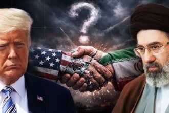 Composite image of US President Donald Trump and Iran’s Supreme Leader Mojtaba Khamenei
