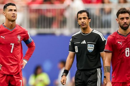 Portugal Congo World Cup match shows Cristiano Ronaldo playing during a 1-1 draw at NRG Stadium