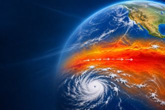 NASA El Niño warning based on Sentinel-6 Michael Freilich satellite data over the Pacific Ocean