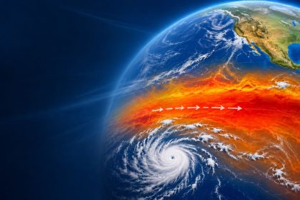NASA El Niño warning based on Sentinel-6 Michael Freilich satellite data over the Pacific Ocean