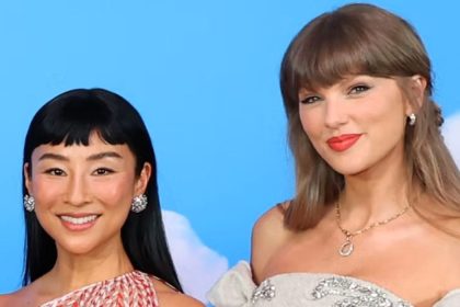 Greta Lee Taylor Swift Opalite music video appearance after personal invitation