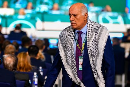 Palestine Football Association President Jibril Rajoub at the 76th FIFA Congress in Vancouver, Canada, on April 30, 2026.