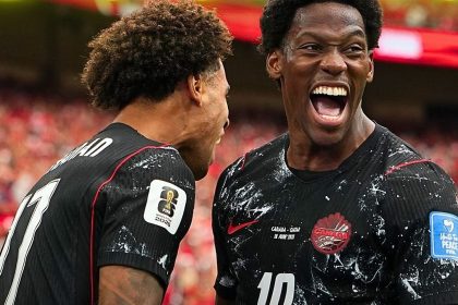 Canada Qatar 6-0 match at BC Place Stadium as Jonathan David leads the co-hosts to their first World Cup win.