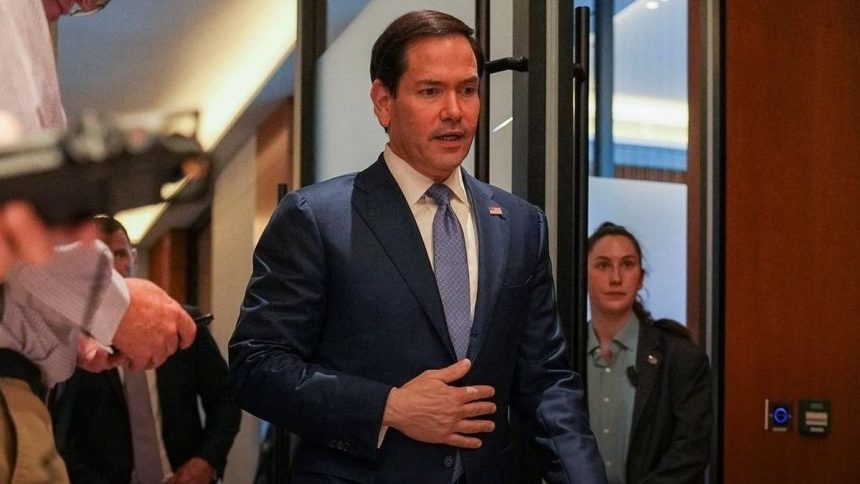 US Secretary of State Marco Rubio pictured in Bahrain.