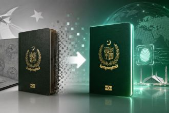 Pakistan e-Passports approved as Interior Minister Mohsin Naqvi reviews passport reforms in Islamabad.