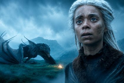 Rhaena Targaryen Sheepstealer scene in House of the Dragon as Phoebe Campbell’s character becomes a dragonrider.