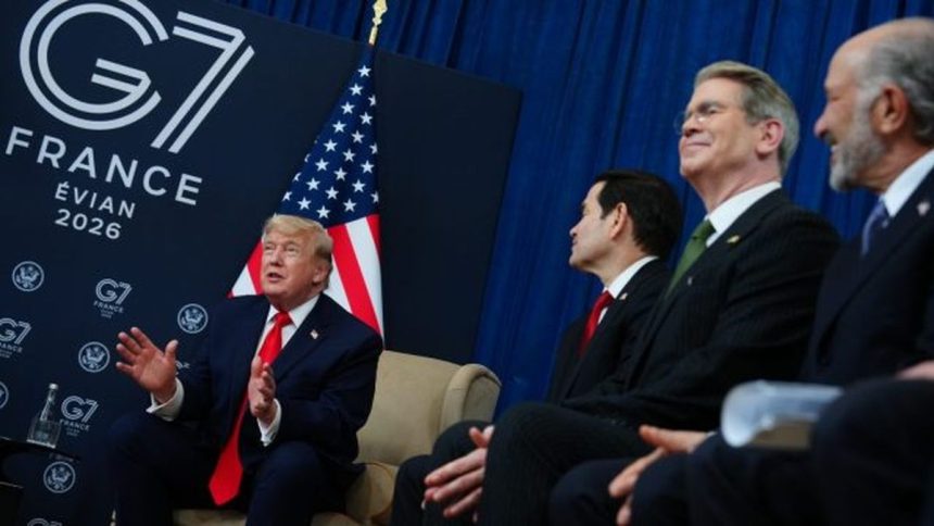 US President Donald Trump at G7 Summit said that he“never cared about regime change” in Iran, and recent US and Israeli actions had already altered Tehran’s leadership structure.