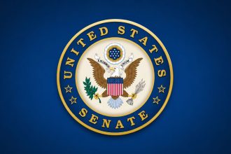 US Senate Iran resolution passes during a vote on military action against Iran.