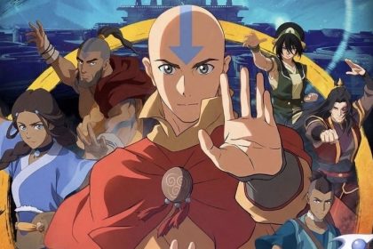 Avatar Aang in promotional artwork from Paramount Movies