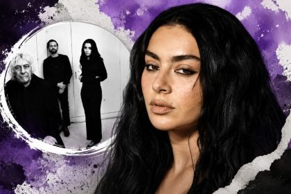 British singer Charli XCX featured in an editorial collage promoting her Music, Fashion, Film album, released through Atlantic Records as the follow-up to 2024's Brat.