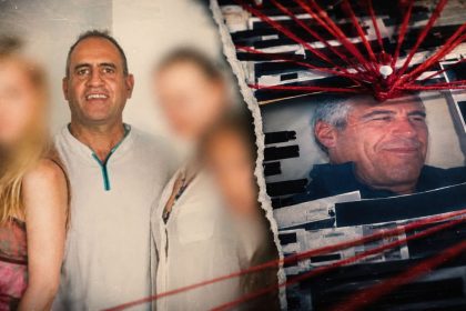 Daniel Siad BFMTV screenshot alongside Jeffrey Epstein