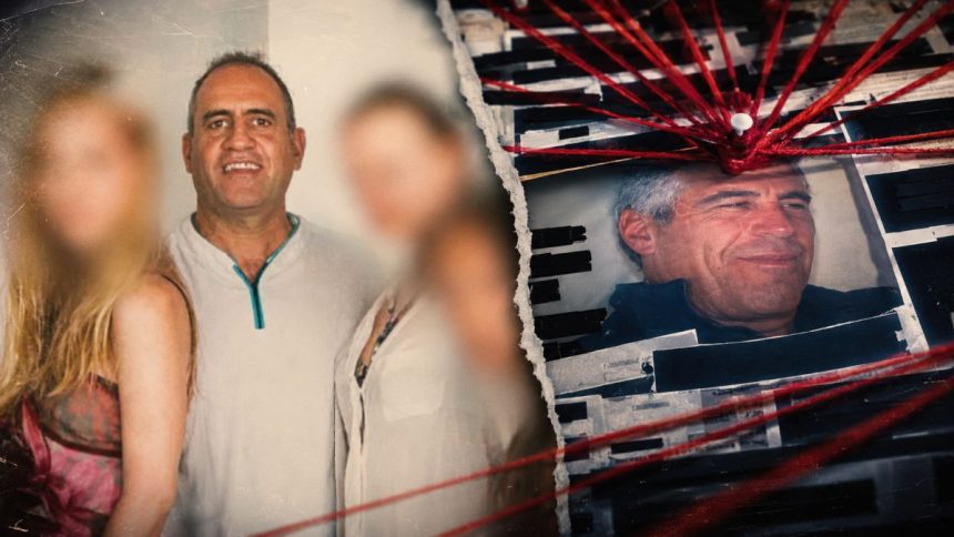 Daniel Siad BFMTV screenshot alongside Jeffrey Epstein