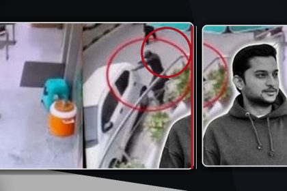 Dr Akash murder case image showing robbery scene near bank at Teen Talwar in Clifton