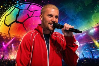 Justin Bieber’s World Cup plans were confirmed as he joined Madonna, Shakira and BTS as co-headliners for the FIFA World Cup Final halftime show.