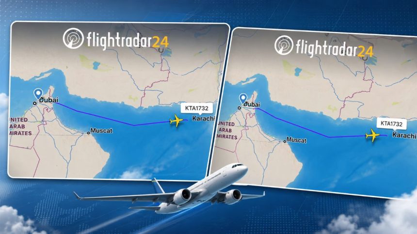 K2 Airways KTA1732 reportedly missing with possible crash southwest of Karachi based on preliminary ADS-B data.