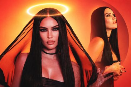 Megan Fox wearing an all-black outfit in an Instagram photo.