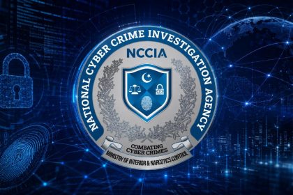 National Cyber Crime Investigation Agency emblem with cybercrime investigation graphics.