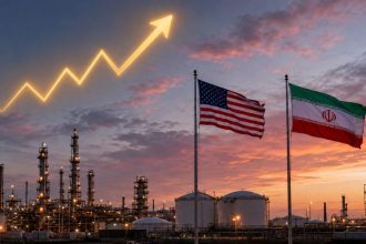 Oil prices rise after US strikes on Iran increase Strait of Hormuz supply concerns.