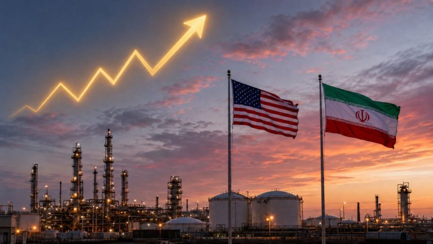 Oil prices rise after US strikes on Iran increase Strait of Hormuz supply concerns.