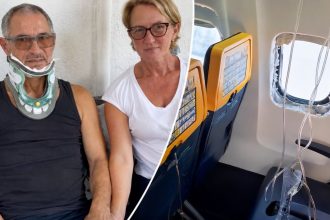 Ljubisa Karović after Ryanair flight FR1879 window shattered over Greece