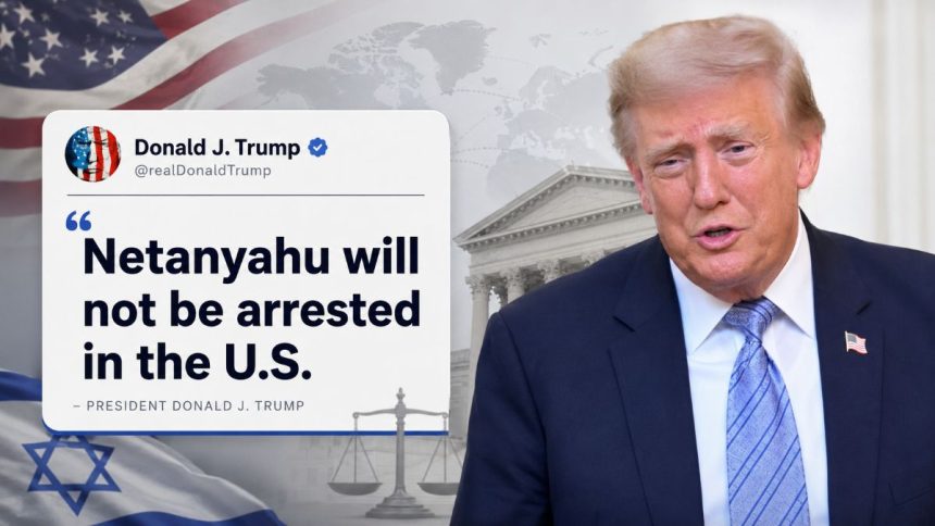 Donald Trump rules out Benjamin Netanyahu’s arrest in New York.