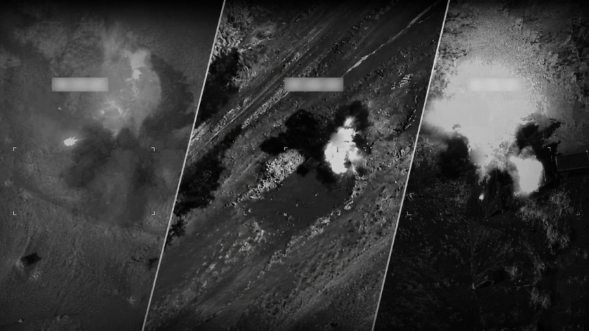 U.S. Central Command precision strikes on Iranian military targets.