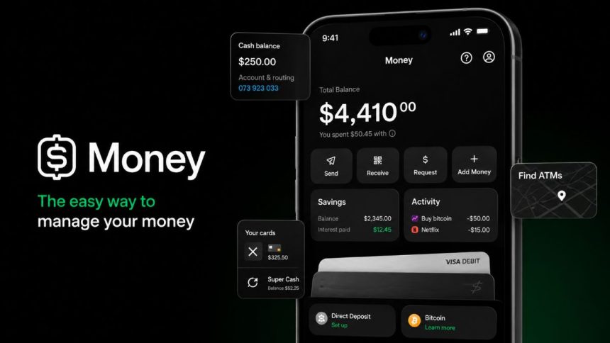 X Money mobile app interface on a smartphone displaying digital wallet, payments, transfers, and account balance. Image Credit: X Money.
