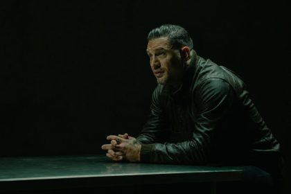 Tom Hardy in a dark scene from his Land of the Mafia.