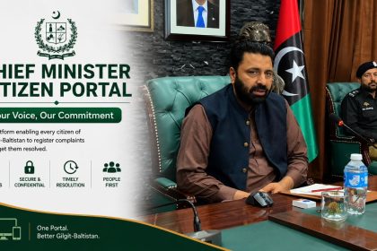 Chief Minister Amjad Hussain inaugurates Gilgit-Baltistan Citizen Complaint Cell.
