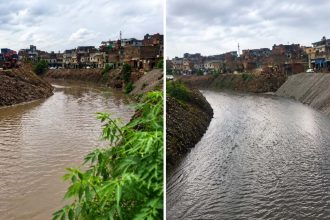Nullah Lai Rawalpindi flood level with rising water