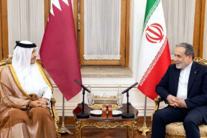 Sheikh Mohammed bin Abdulrahman and Abbas Araghchi