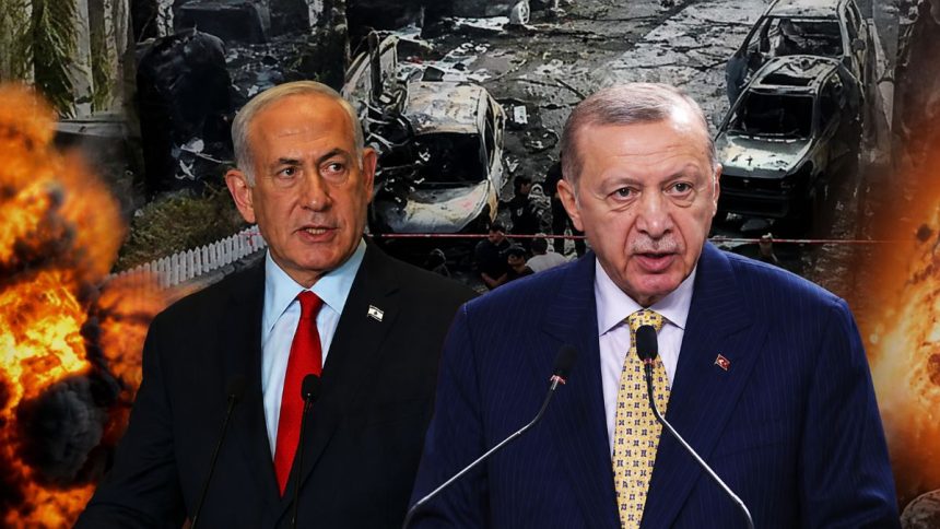 Recep Tayyip Erdoğan and Benjamin Netanyahu.