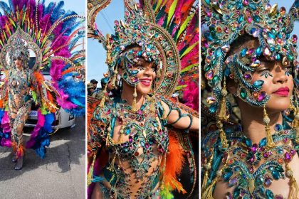 Rihanna takes part in the vibrant Grand Kadooment Day parade during Barbados' Crop Over Festival.