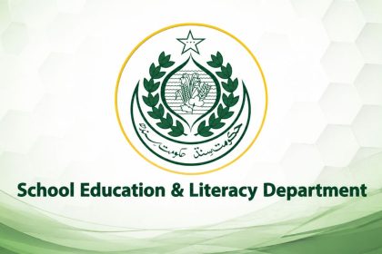 Sindh Education and Literacy Department official logo representing the provincial government's education authority.